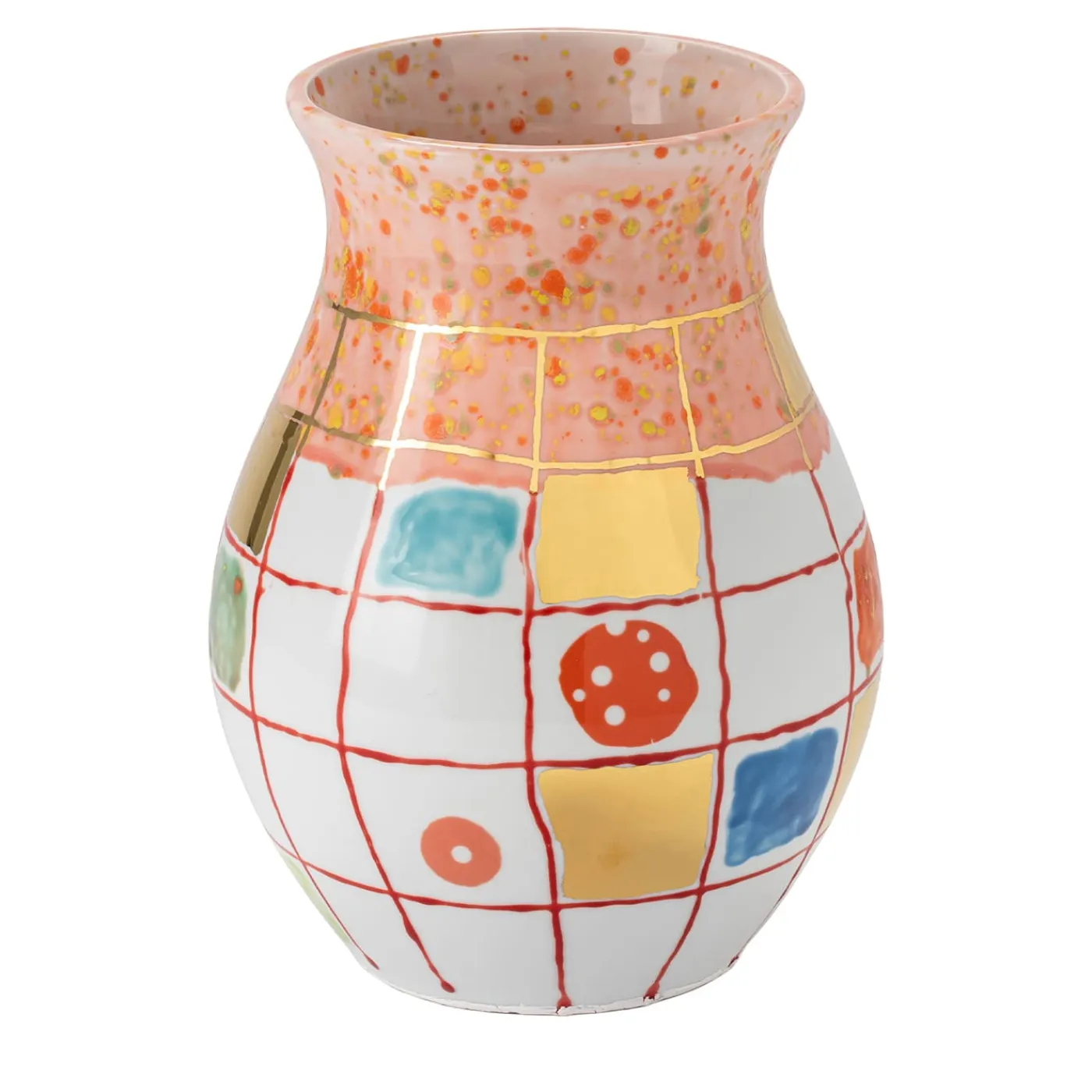 Coralla Maiuri Vaso in porcellana rosa Calypso> Vasi Da Fiori