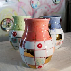 Coralla Maiuri Vaso in porcellana rosa Calypso> Vasi Da Fiori