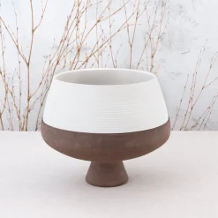 ZP Studio Vaso in terracotta bicolore> Cachepot E Portavasi