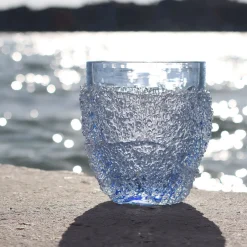 Micheluzzi Glass Vaso in vetro azzurro Ghiaccio><noscript><img width=