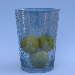 Griffe Montenapoleone by Vetrerie di Empoli Vaso in vetro blu Ritmica> Vasi Da Fiori
