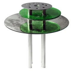 Atlasproject Vaso in vetro e acciaio Dea Luna> Vasi Decorativi