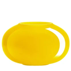 IVV Vaso in Vetro Giallo e Milkwhite Pandora> Vasi Da Fiori