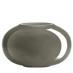 IVV Vaso in Vetro Grigio e Milkwhite Pandora> Vasi Da Fiori