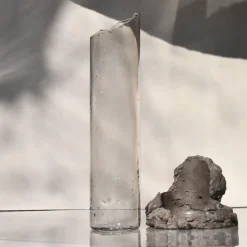 Coki Vaso in vetro nero e pietra Catharsis #1><noscript><img width=