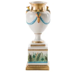 Cattin Porcellane Vaso Jungle Parrots> Anfore