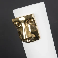 VGnewtrend Vaso Juno's Nose Bianco e Oro><noscript><img width=