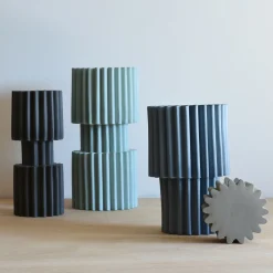 Francesca Verardo Vaso Le Torri Albero Medio Ceruleo-Blu><noscript><img width=