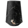FiammettaV Home Collection Vaso medio a righe in marmo Portoro> Vasi Decorativi