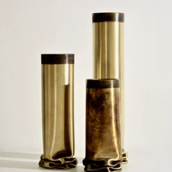 Dal Furlo Vaso medio in ottone caldo> Vasi Decorativi