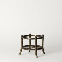 Piccoli Smalti Vaso Mini Bambù in Vetro Nero> Vasi Da Fiori