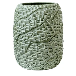 Bosa Vaso Mino in ceramica verde canapa lucido> Vasi Da Fiori