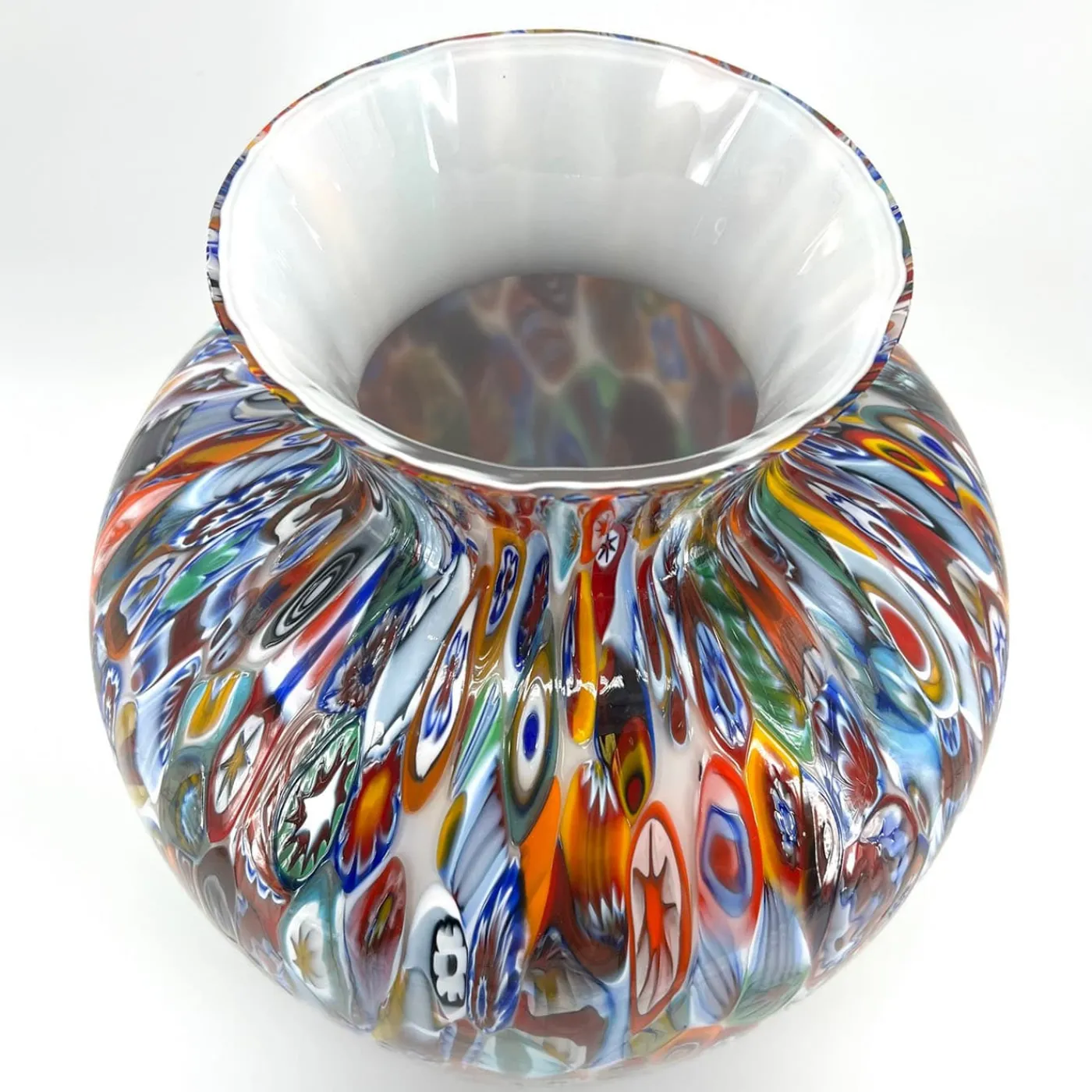 Officine di Murano 1295 Vaso Murrina multicolore #3> Vasi Da Fiori