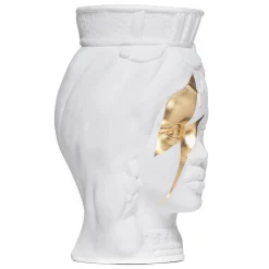 Stefania Boemi Vaso Musidora Tisifone Bianco> Vasi Figurativi