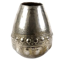 deBlona Vaso Niva in ceramica argento di Gabriele Mengoni> Vasi Decorativi