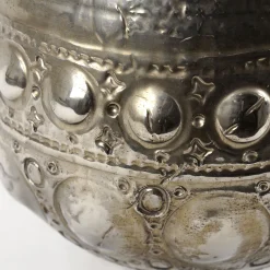 deBlona Vaso Niva in ceramica argento di Gabriele Mengoni> Vasi Decorativi