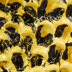 Daria Dazzan Vaso Onda Sunflower giallo e nero lucido> Vasi Decorativi