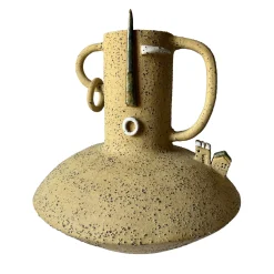 Metakeramos Vaso Origine Archetipa Abitata in Ceramica della Collezione Emozionale> Vasi Figurativi