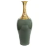 Sambuco Vaso oro e verde> Bottiglie Decorative