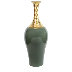 Sambuco Vaso oro e verde> Bottiglie Decorative