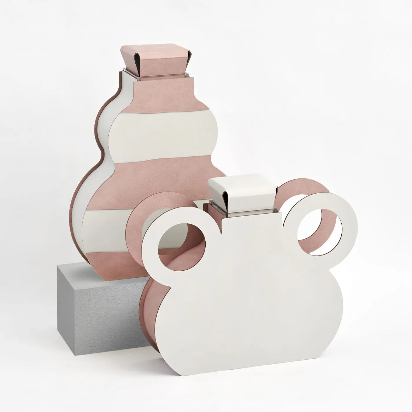 ADJ Style Vaso Otto Blue Oyster/Ash Rose di Gianpaolo Venier> Vasi Con Coperchio