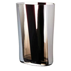 Carlo Moretti Vaso Ovale Small Striped Gray di> Vasi Decorativi