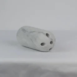 FiammettaV Home Collection Vaso per fiori Capsule in marmo bianco satinato> Vasi Da Fiori