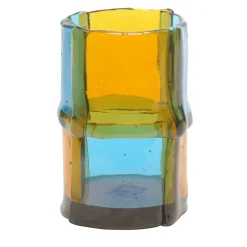 Corsi Design Factory Vaso piccolo Bamboo azzurro e giallo di Enzo Mari> Vasi Decorativi