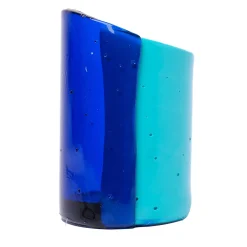 Corsi Design Factory Vaso piccolo Cut blu di Enzo Mari> Vasi Decorativi