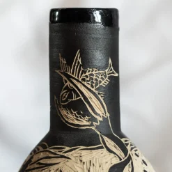 Clara Holt Vaso piccolo Grès beige e nero Granchio><noscript><img width=