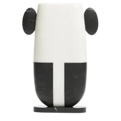 MMairo Vaso Pietro White Michelangelo/Black Marquina di Matteo Cibic> Vasi Da Fiori