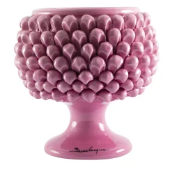 Fratelli Bevilacqua Vaso Pigna in Ceramica Rosa> Vasi Da Fiori