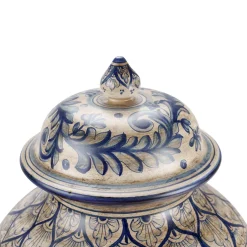 deBlona Vaso potiche Antique Blue Peacock><noscript><img width=