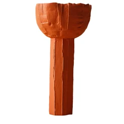 Paola Paronetto Vaso Ranuncolo Corteccia D9/Kaki> Vasi Decorativi