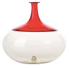 Venini Vaso rotondo Bolle di Tapio Wirkkala in rosso/chiaro> Bottiglie Decorative