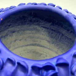 Daria Dazzan Vaso rotondo grande Onda Matte Deep Blue><noscript><img width=