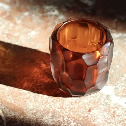 Micheluzzi Glass Vaso Rullo Ambra><noscript><img width=