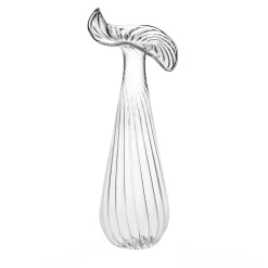 Casarialto Vaso Soliflore Millerighe XSmall in Vetro Trasparente> Vasi Da Fiori