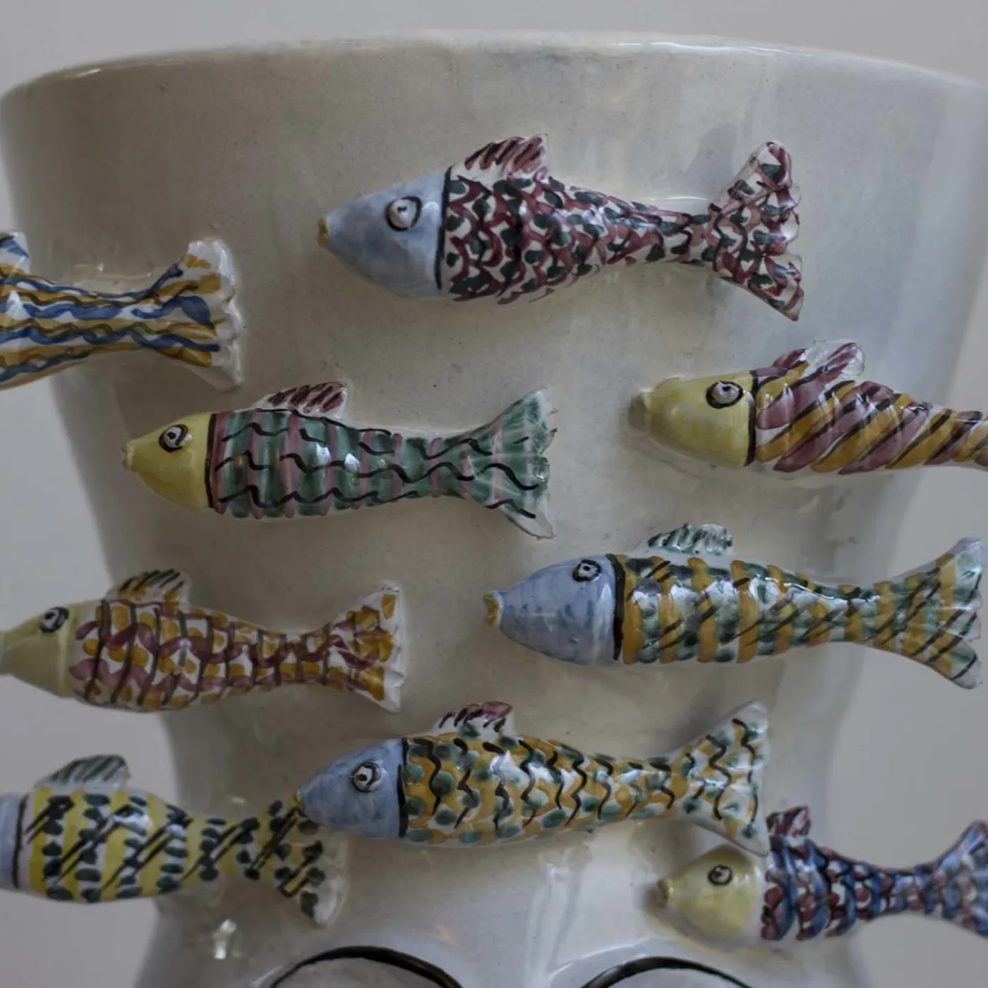 Alessandro Iudici Vaso Testa Pesci> Vasi Figurativi