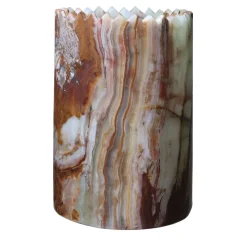 Editions Milano Vaso Triangoli in onice verde> Vasi Decorativi