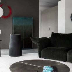 Pot à Porter Vaso troncoconico Antibes in ceramica nera> Cachepot E Portavasi