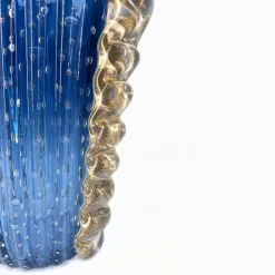 Officine di Murano 1295 Vaso V-Shaped Balloton blu navy e trasparente><noscript><img width=