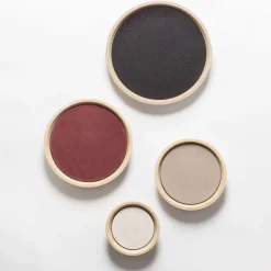 Giobagnara Vassoi medi rotondi in pelle e marmo Monza #5> Svuotatasche