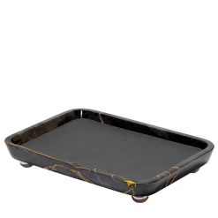 Giobagnara Vassoietti rettangolari in pelle e marmo Monza #4> Svuotatasche