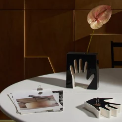 Cassina Vassoio Impronta nero di Ico Parisi Tray><noscript><img width=