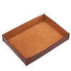 Il Bisonte Vassoio medio in pelle marrone> Svuotatasche