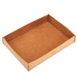 Il Bisonte Vassoio medio in pelle naturale> Svuotatasche