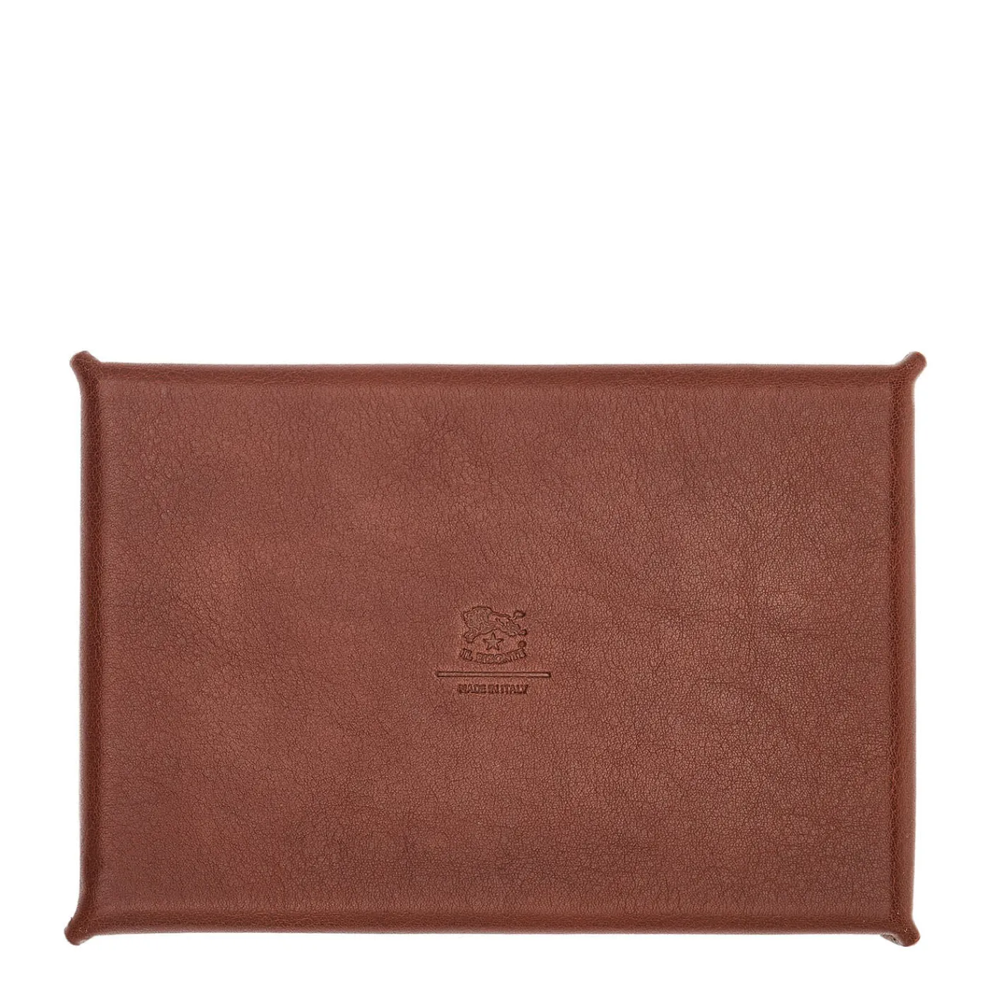 Il Bisonte Vassoio portavalori piccolo in pelle marrone> Svuotatasche
