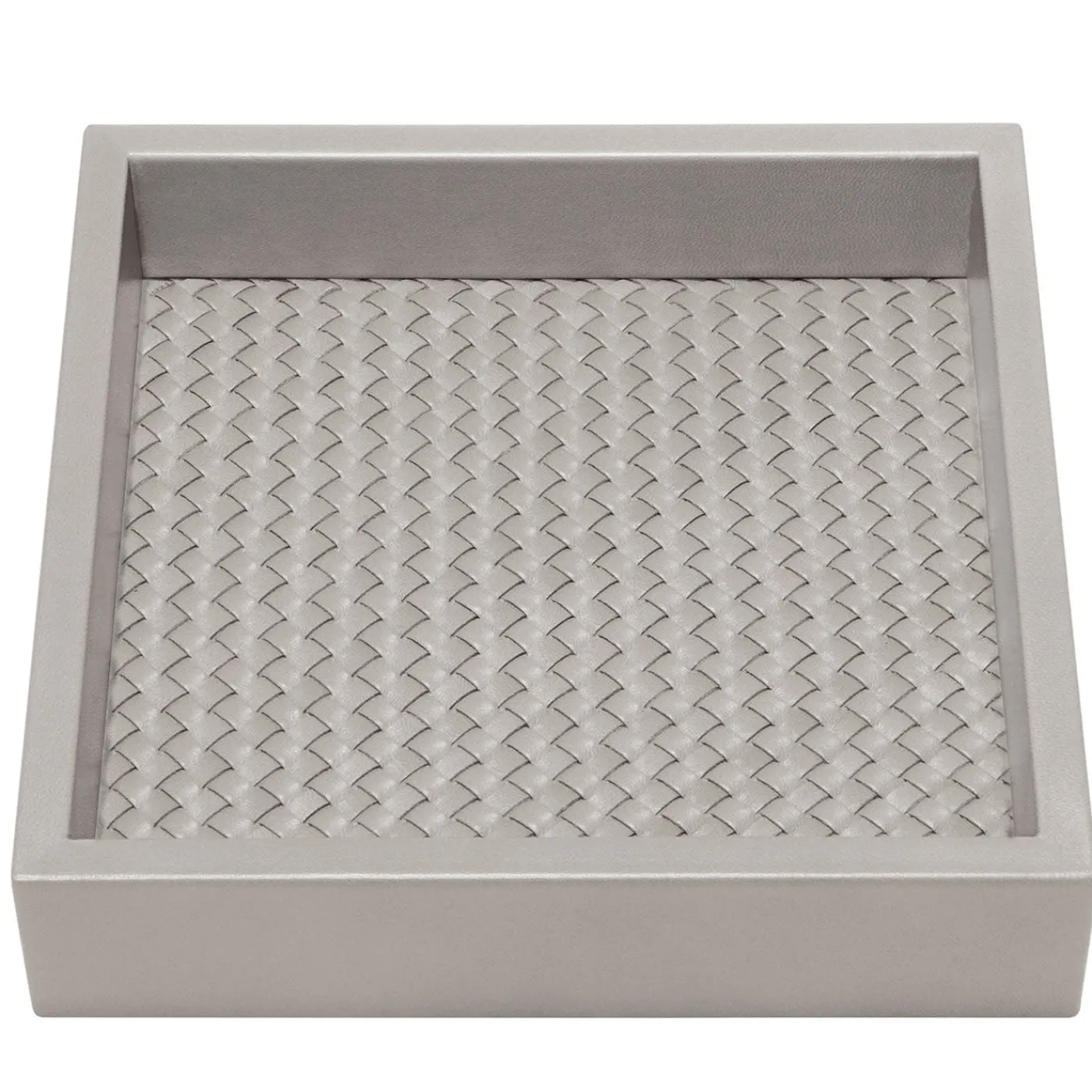 Riviere Vassoio portavalori quadrato Febe intrecciato a mano> Svuotatasche