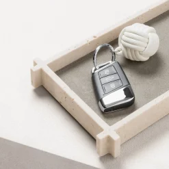 Giobagnara Vassoio rettangolare in pelle e marmo Structura - Grande> Svuotatasche